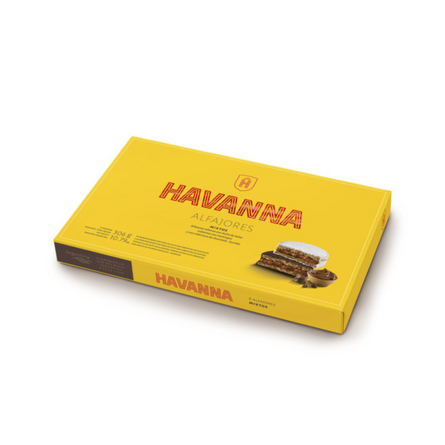 Havanna Alfajor Milk Chocolate and Italian Meringue with Dulce de Leche – Mixed Box of 6 – alfajores argentinos surtidos