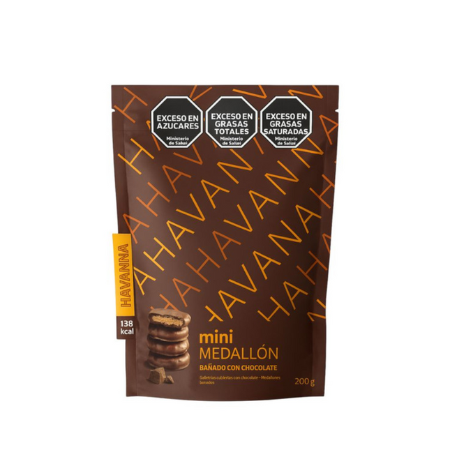 Havanna Mini Medallones Honey & Orange Cookies Covered with Chocolate 200 g / 7.05 oz – galletas argentinas de miel y naranja cubiertas con chocolate