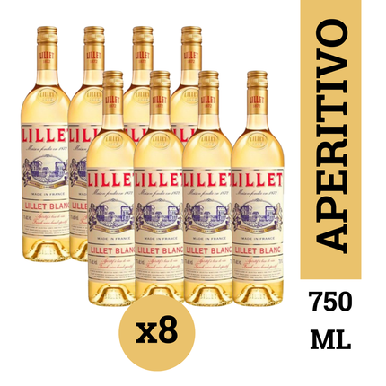 Lillet Blanc Aperitivo Francés pack x8 botellas 750 ml / 25.3 oz