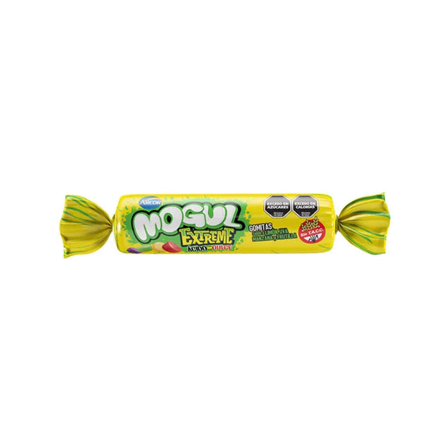 Gomitas Frutales Mogul EXTREME Acidas - Arcor (Rollo de 12 unidades x 35 g / 1,23 oz)