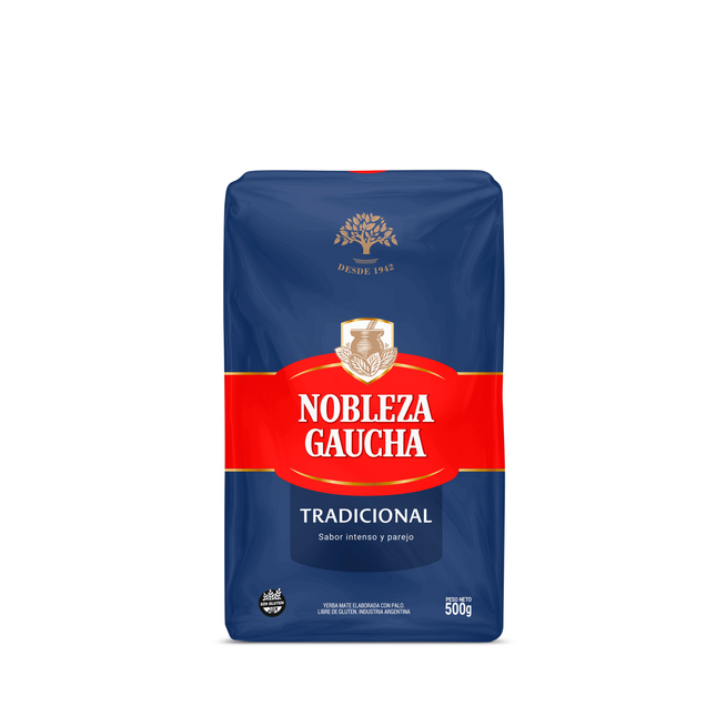 Nobleza Gaucha Yerba Mate Tradicional Con Palo 500 g / 17.6 oz – yerba argentina clásica e intensa