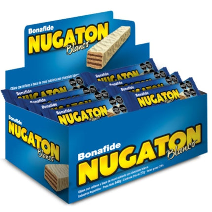 Nugaton White Chocolate Wafer, 27 g / 0.95 oz (Pack of 6)
