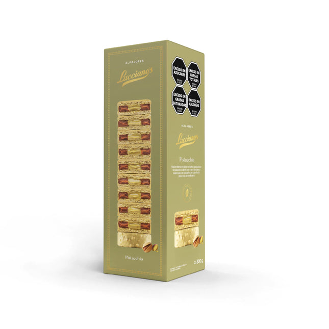Alfajor Lucciano's Pistacchio con Dulce de leche 80 g / 2.82 oz (Original box of 10)