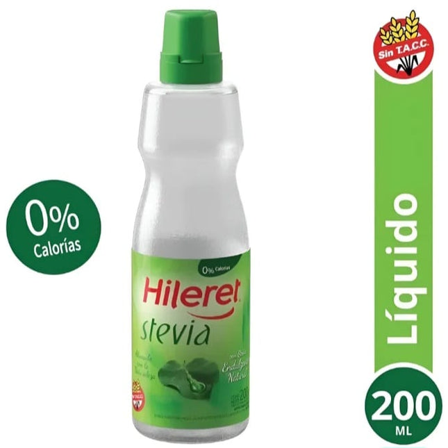 Hileret stevia Edulcorante líquido, 200 ml