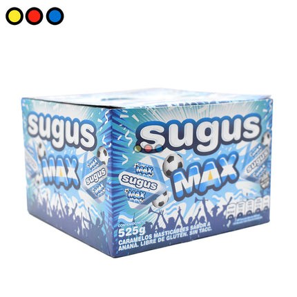 Caramelos Sugus Max Sabor Anana,  525 g / 18,51 oz (Caja de 70 unidades)