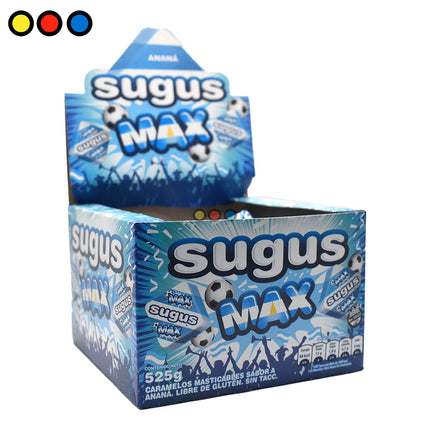 Caramelos Sugus Max Sabor Anana,  525 g / 18,51 oz (Caja de 70 unidades)