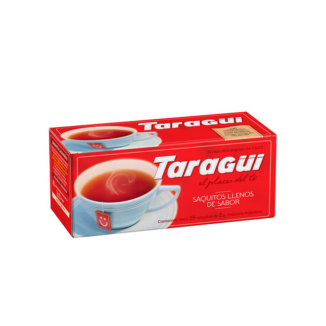 Taragüí Té Negro 50 saquitos – Té Argentino Clásico en saquitos individuales