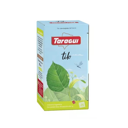Taragüí Tilo 25 saquitos – Infusión Argentina natural y relajante