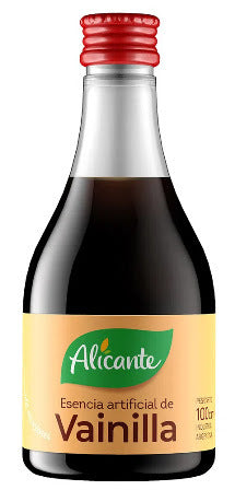 Aromatizante artificial Esencia de Vainilla Sin TACC Alicante, 100 ml / 3,52 oz
