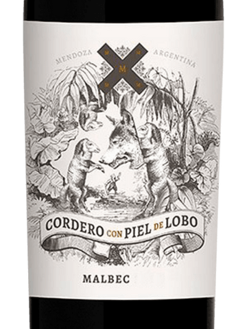 Vino Tinto Cordero con Piel de Lobo Malbec, 750 ml