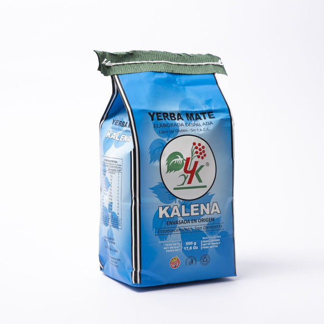 Yerba mate Smooth Organic without stick No TACC Kalena, 500 g / 17.63 oz (Blue Pack)