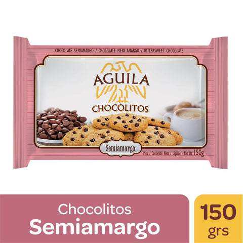 Semisweet Chocolate Chips Chocolitos Aguila, 150 g / 5.29 oz