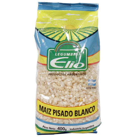 Maíz pisado Blanco Elio, 400 g / 14,10 oz