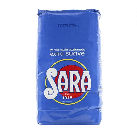 Yerba Mate Extra Suave Sara Sin TACC, 1 kg / 35,27 oz (Paquete Azul)