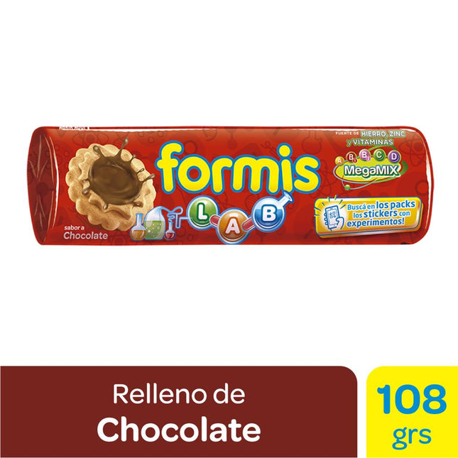 Galletitas Formis relleno sabor Chocolate 108 g – Envio internacional