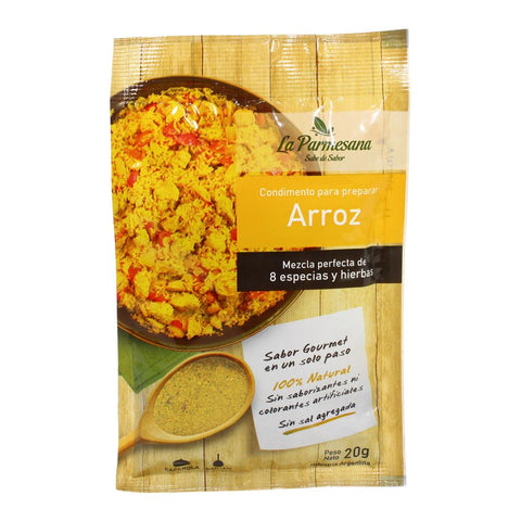 Condimento para preparar Arroz con Hierbas y Especias La Parmesana, 20 g / 0,70 oz