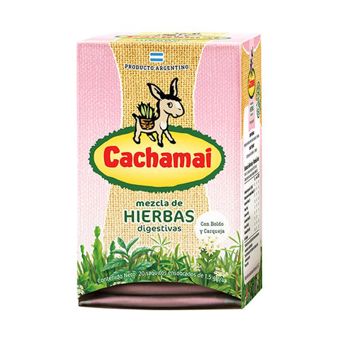 Cachamai Rosa Digestive Herb Tea, 1.5 g / 0.05 oz (Box of 20 tea bags)