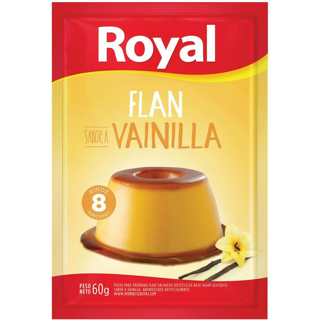 Flan flavor Vanilla No TACC Royal, 60 g / 2.11 oz