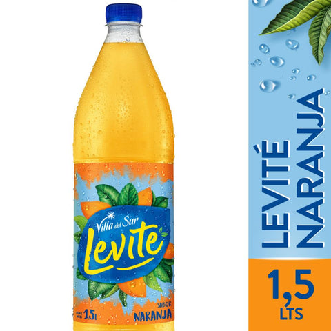 Agua saborizada Villa Del Sur Levite sabor Naranja 1,5 L / 52,91 oz