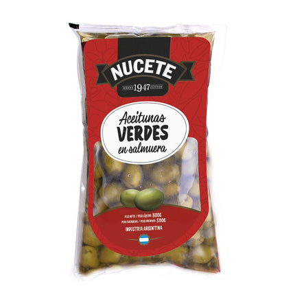Nucete Green Olives in brine, 800 g / 28.21 oz