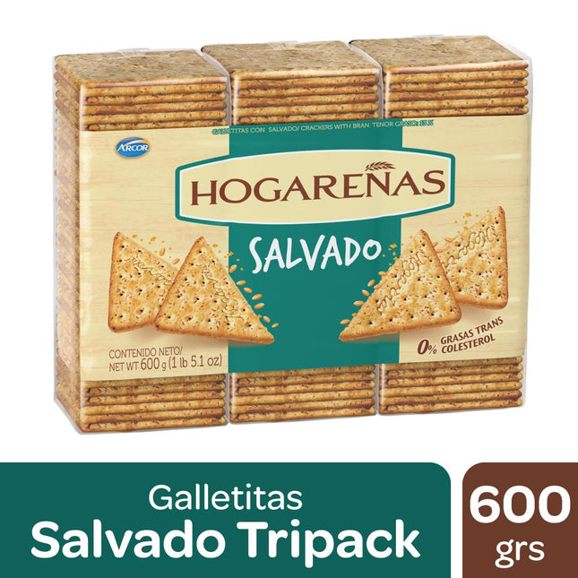 Galletitas de Salvado Hogareñas Pack x3 600 g – Envio internacional