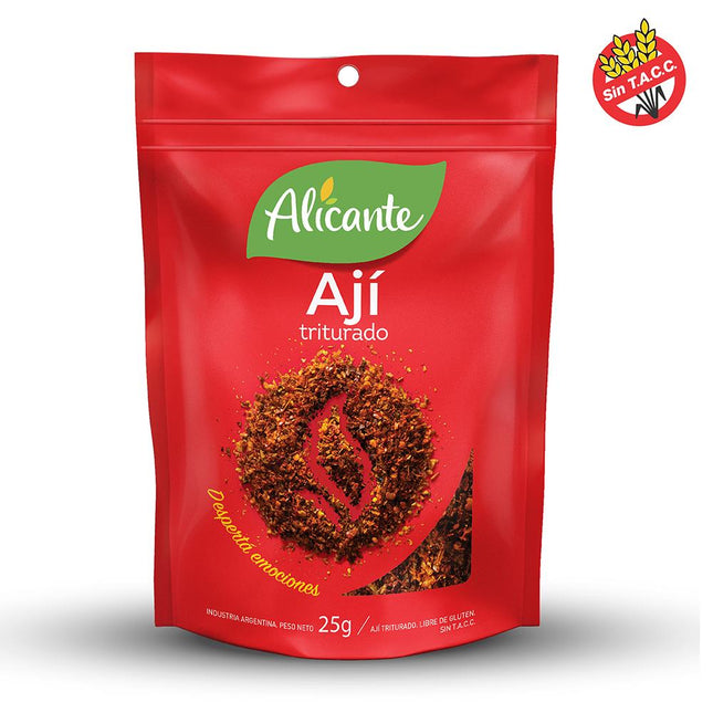 Ají Triturado Alicante Sin TACC, 25 g / 0,88 oz