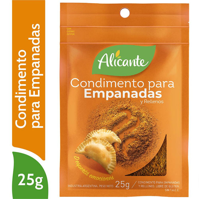 Condimento para Empanadas y Rellenos Sin TACC Alicante, 25 g / 0,88 oz