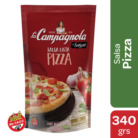 Salsa lista para pizza Sin TACC La Campagnola, 340 g / 11,99 oz