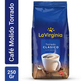 La Virginia TACC-Free Torrado Clásico Ground Coffee, 250 g / 8.81 oz