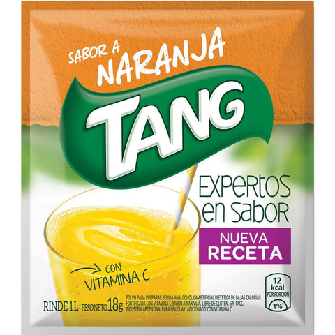 Orange Tang flavor juice, 18 g / 1.76 oz (Box of 20 sachets)