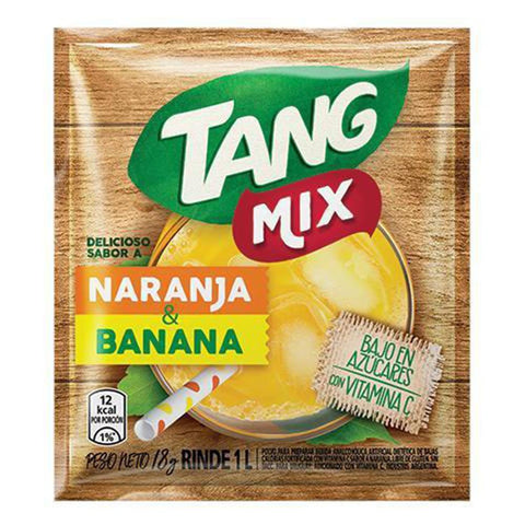 Jugo sabor Naranja y Banana Tang, 18 g / 1,76 oz (Caja de 20 sobres)