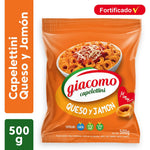 Fideos Giacomo Capelettini sabor Jamon y Queso, 500 g / 17,63 oz