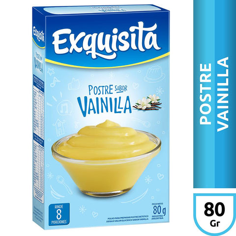 Postre sabor Vainilla Exquisita, 80 g / 2,82 oz