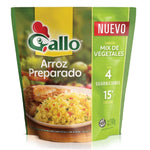 Arroz Preparado sabor Mix de Vegetales Sin TACC Gallo, 240 g / 8,46 oz