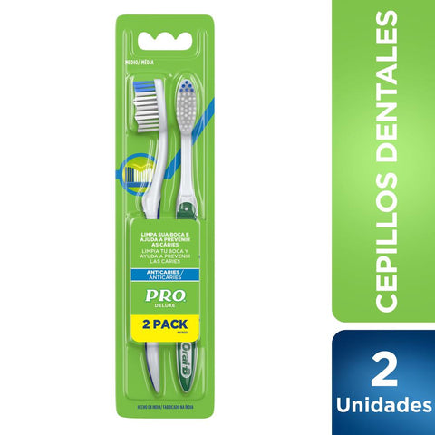Cepillo dental Oral B Pro Doble Acción Mediano (Blíster de 2 unidades)