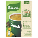Sopa Quick Hecha con Zapallo, Romero y Pimienta Knorr, 63 g / 2,22 oz (5 sobres)