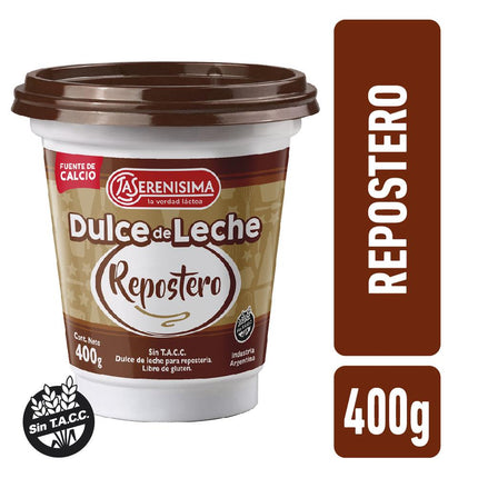 Dulce de Leche Repostero La Serenísima Sin TACC 400 g – Envío internacional