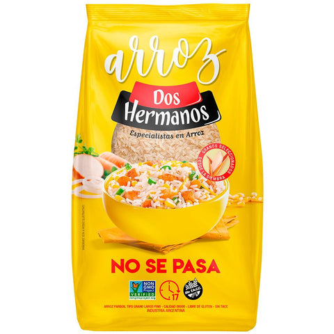 Dos Hermanos "No Se Pasa" Rice Without TACC, 1 kg / 35.27 oz (Yellow Package)