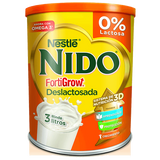 Leche en Polvo Nido Nestle FortiGrow Deslactosada, 800 g / 28,21 oz (Lata)