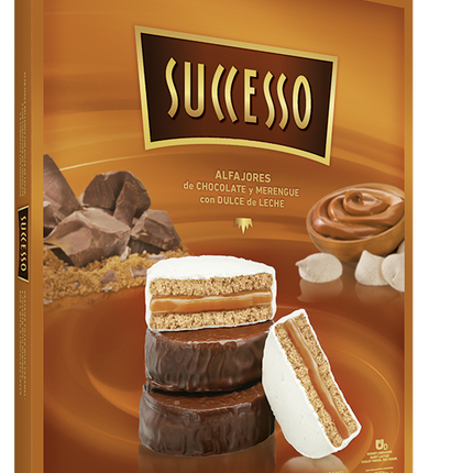 Mixed Alfajores Successo, 600 g / 21.16 oz (Box of 12 units)