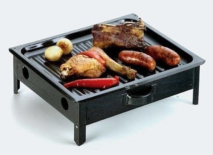 Brasero de Mesa Enlozado Profesional Parrilla