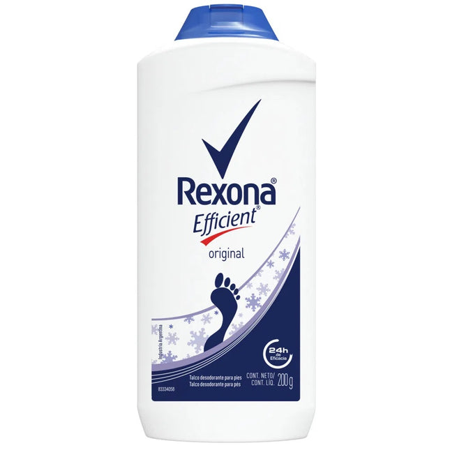 Polvo desodorante Rexona Efficient Original Pédico, 200 g / 7,05 oz