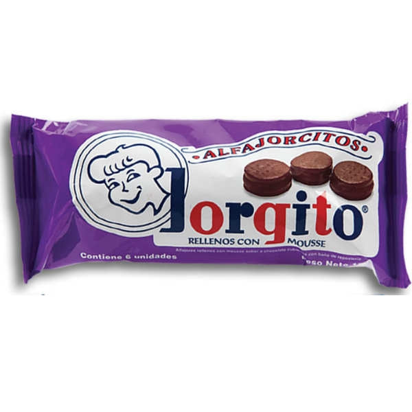 Mini Chocolate Alfajores with Mousse Jorgito, 155 g / 5.46 oz (Pack of 6)