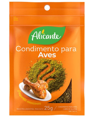 Condimento para Aves Alicante, 25 g / 0,88 oz