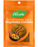 Condimento para Vegetales Cocidos Sin TACC Alicante, 25 g / 0,88 oz