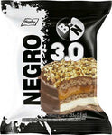 Alfajor Bagley Blanco y Negro Triple de chocolate negro, 73,5 g / 2.6 oz (Paquete de 6)