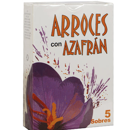 Arroces con Azafran para el Arroz Indo Deli, 20 g / 0,70 oz (Caja con 5 sobres)