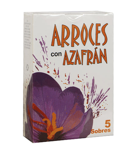 Arroces con Azafran para el Arroz Indo Deli, 20 g / 0,70 oz (Caja con 5 sobres)