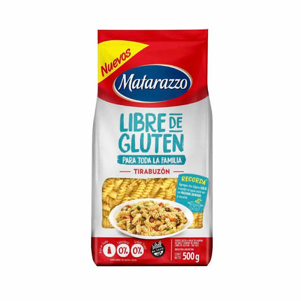 Fideos Tirabuzon Libre de Gluten Matarazzo, 500 g / 17,63 oz