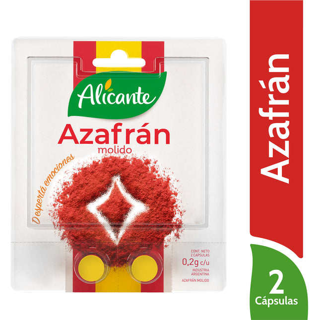 Alicante ground saffron, 0.2 g / 0.007 oz (2 capsules)
